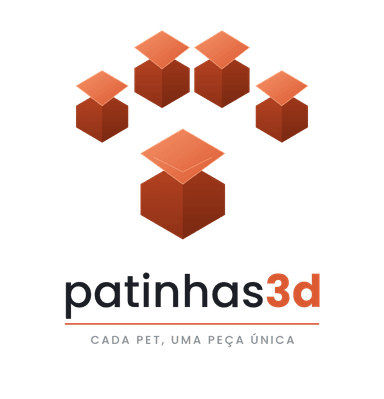 Logo Patinhas3D — vitrine de acessórios e presentes para pets