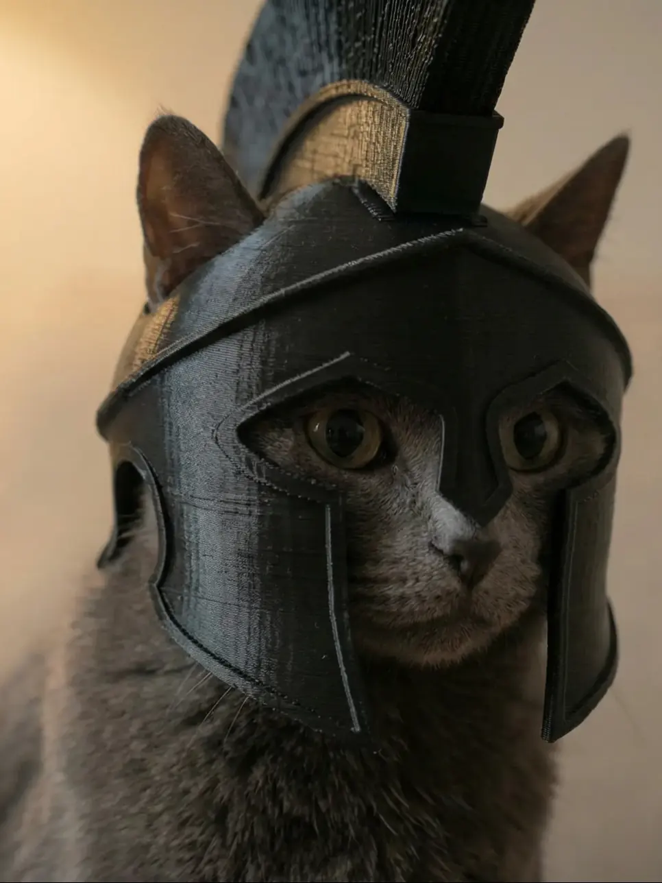 Capacete de guerreiro espartano