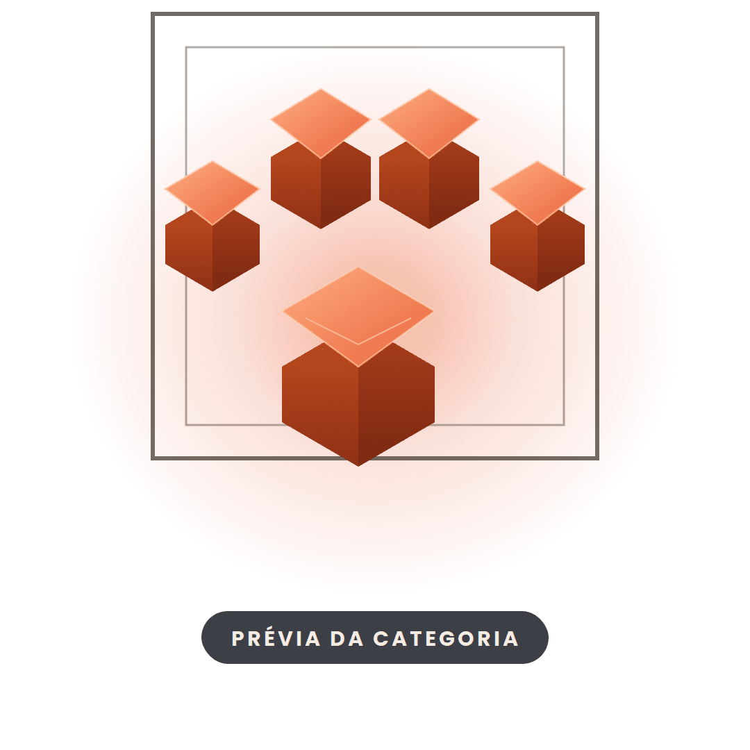 Prévia da categoria Decoração & Presente — ilustração Patinhas3D
