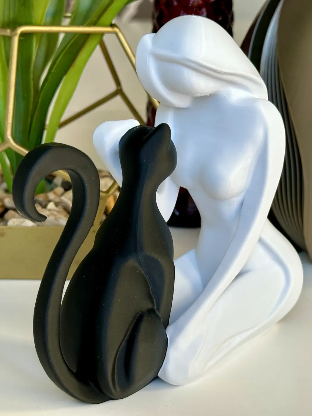 Estatueta Amor de Gato
